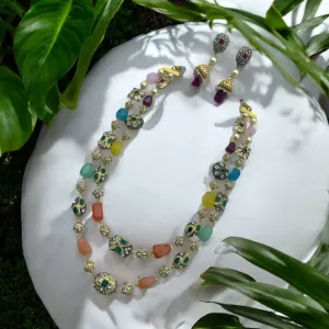 🎨 "Meenakari Tarang" Necklace Set 🎨