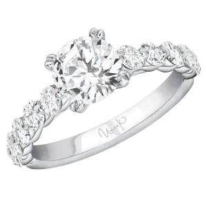 0.85ctw Round Engagement Ring