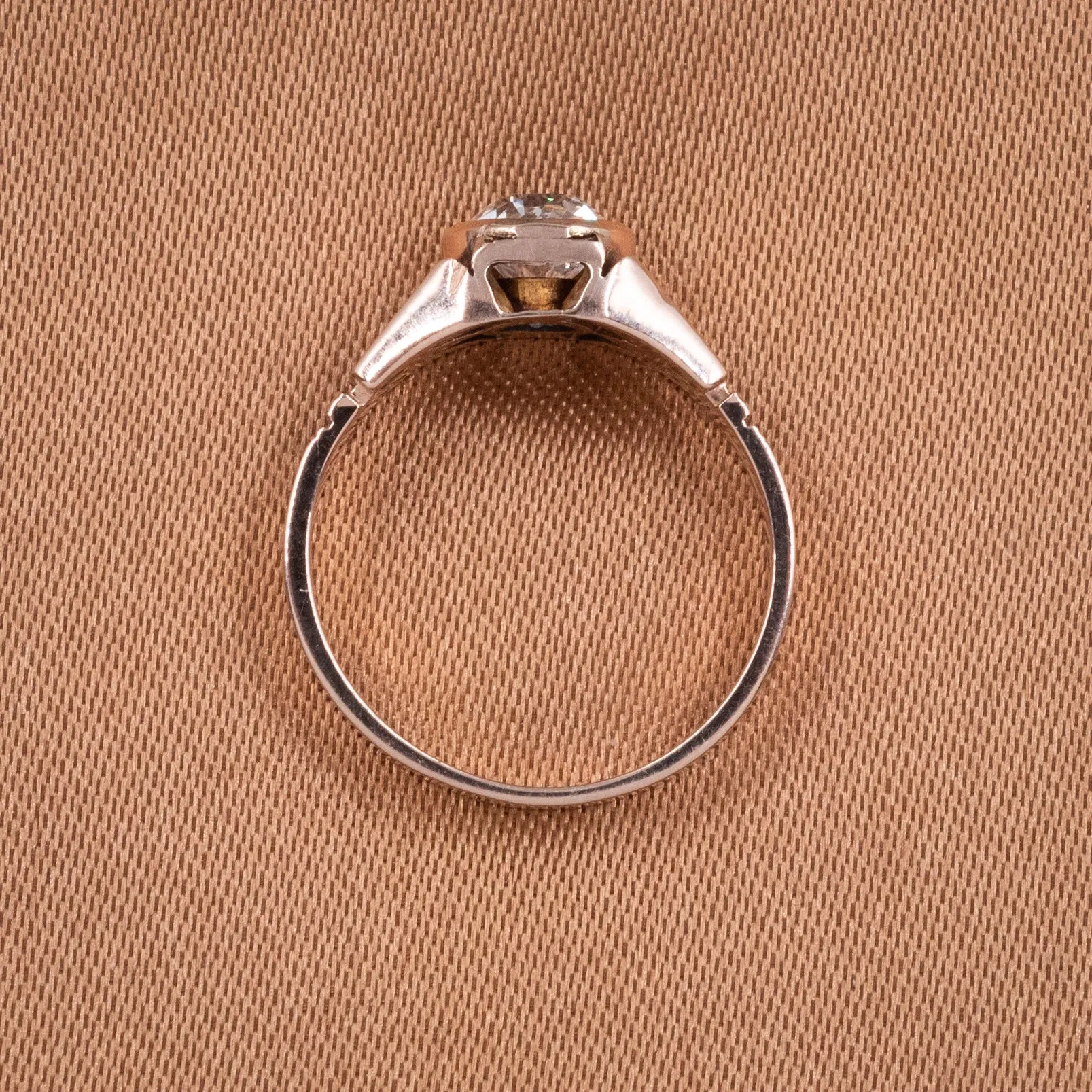 1.05 Carat Old Mine Diamond Ring c. 1870s