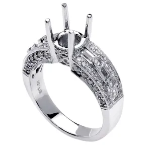 1.06ct 14K or 18K White Gold Diamond Ring