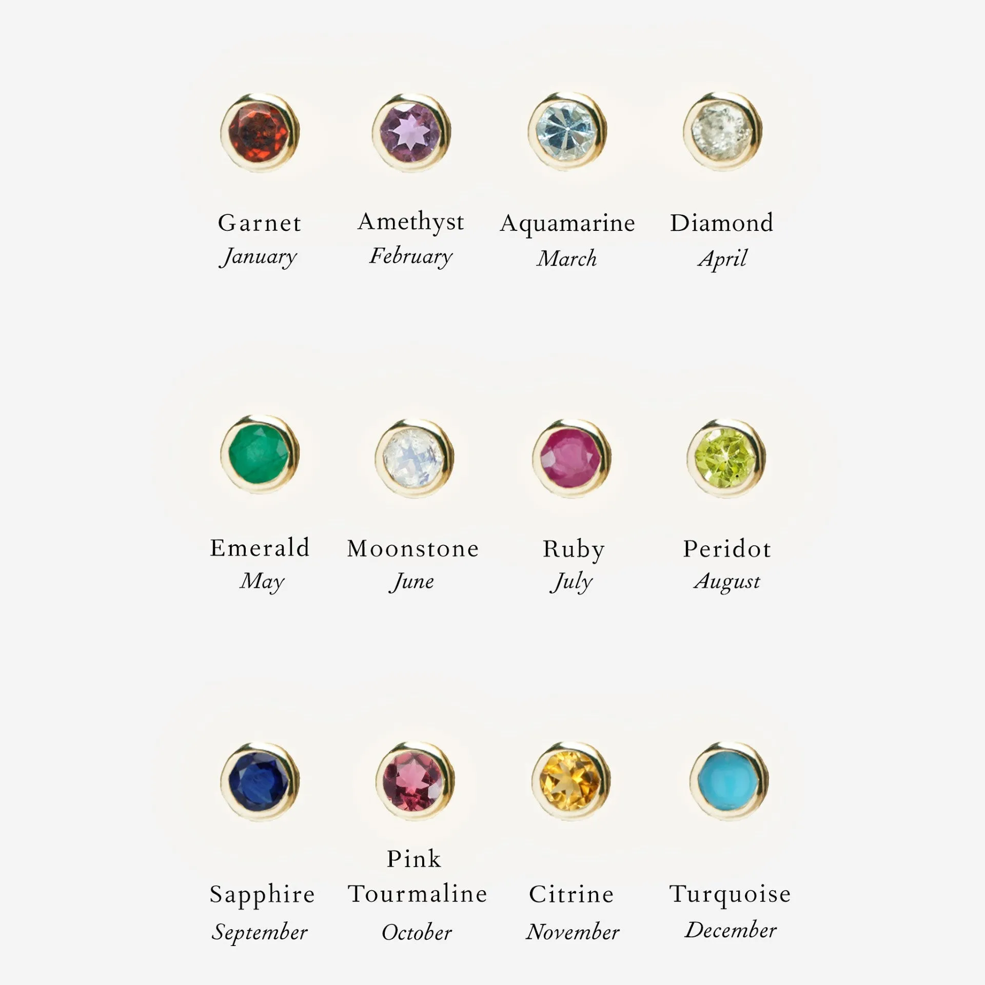 10K Gold "1960s Calendar" Customizable Pendant