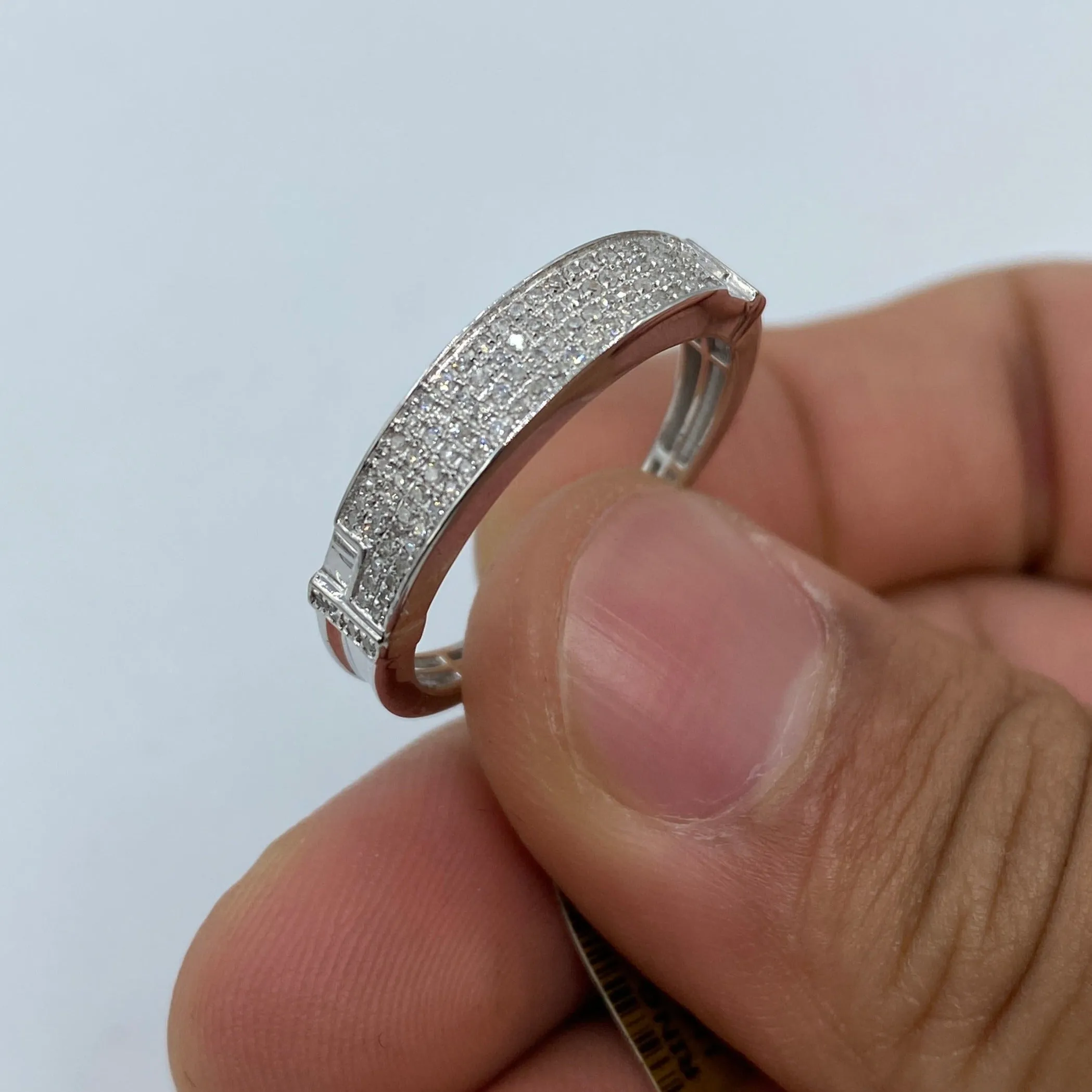 10K Icy Diamond Wedding Band
