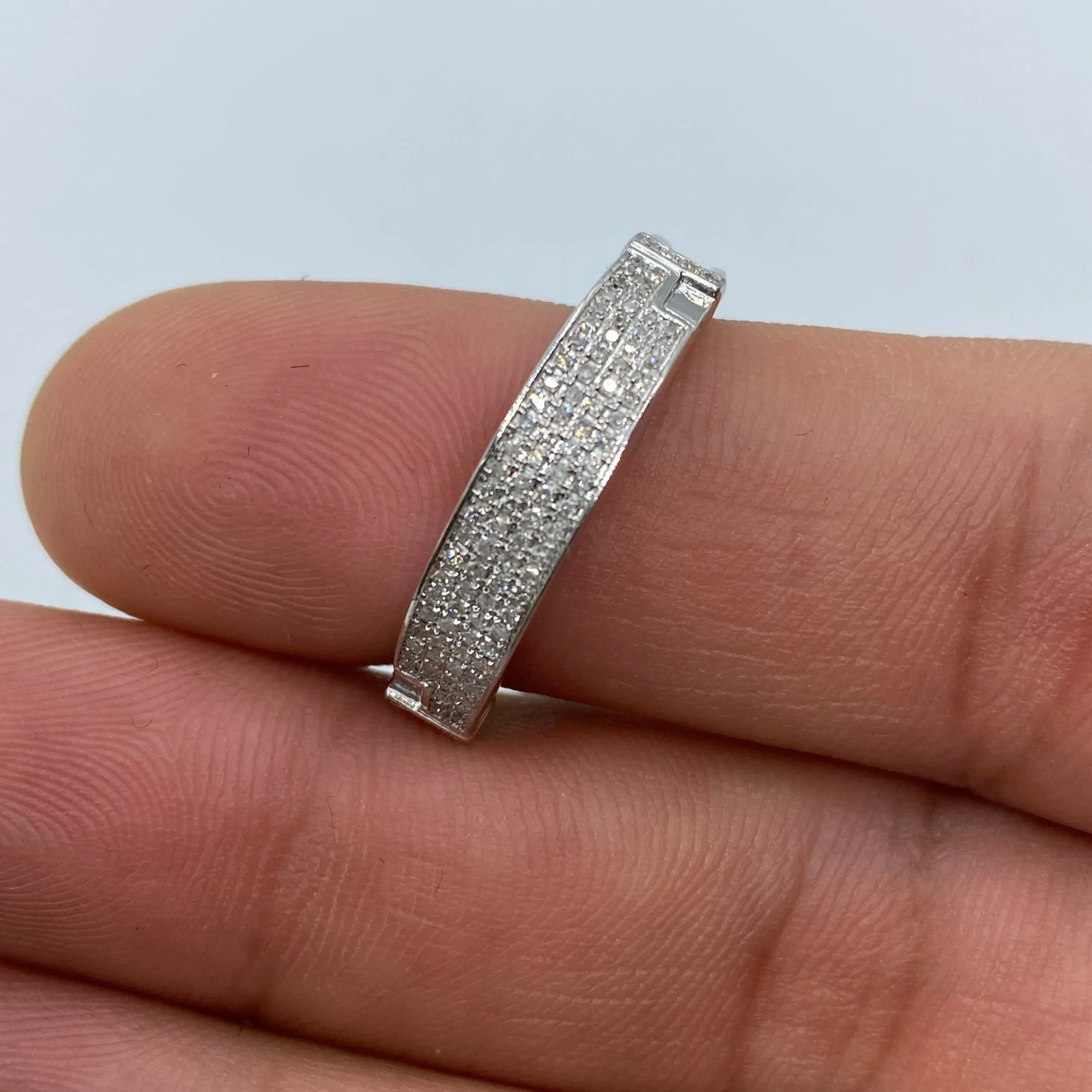 10K Icy Diamond Wedding Band