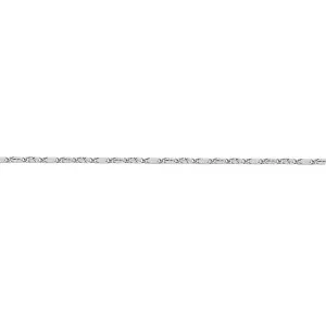 10K White Gold (0.9mm) Star Chain 7.5"