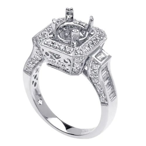 1.20ct 14K or 18K White Gold Diamond Ring