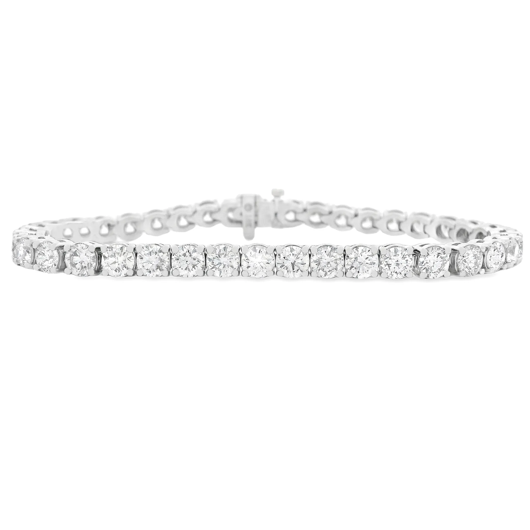 12.10ct 18k White Gold Diamond Bracelet