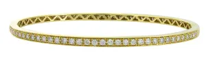 1.47ct t.w. Diamond All the way Around Bangle Bracelet