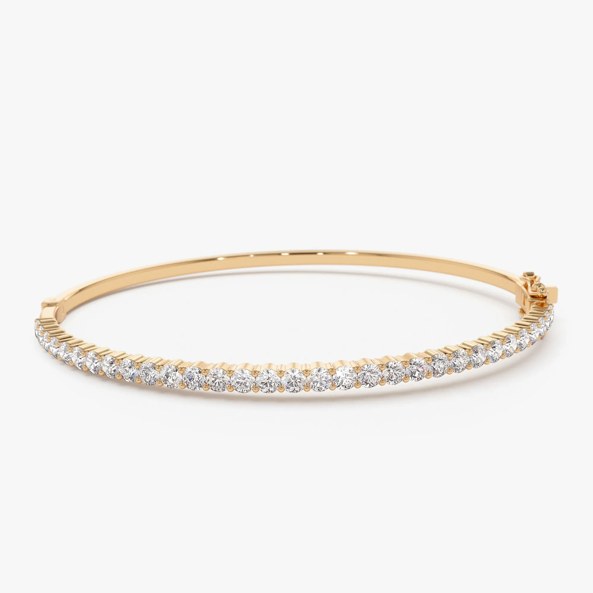 14k 1.50 Ctw Prong Setting Diamond Bange Bracelet