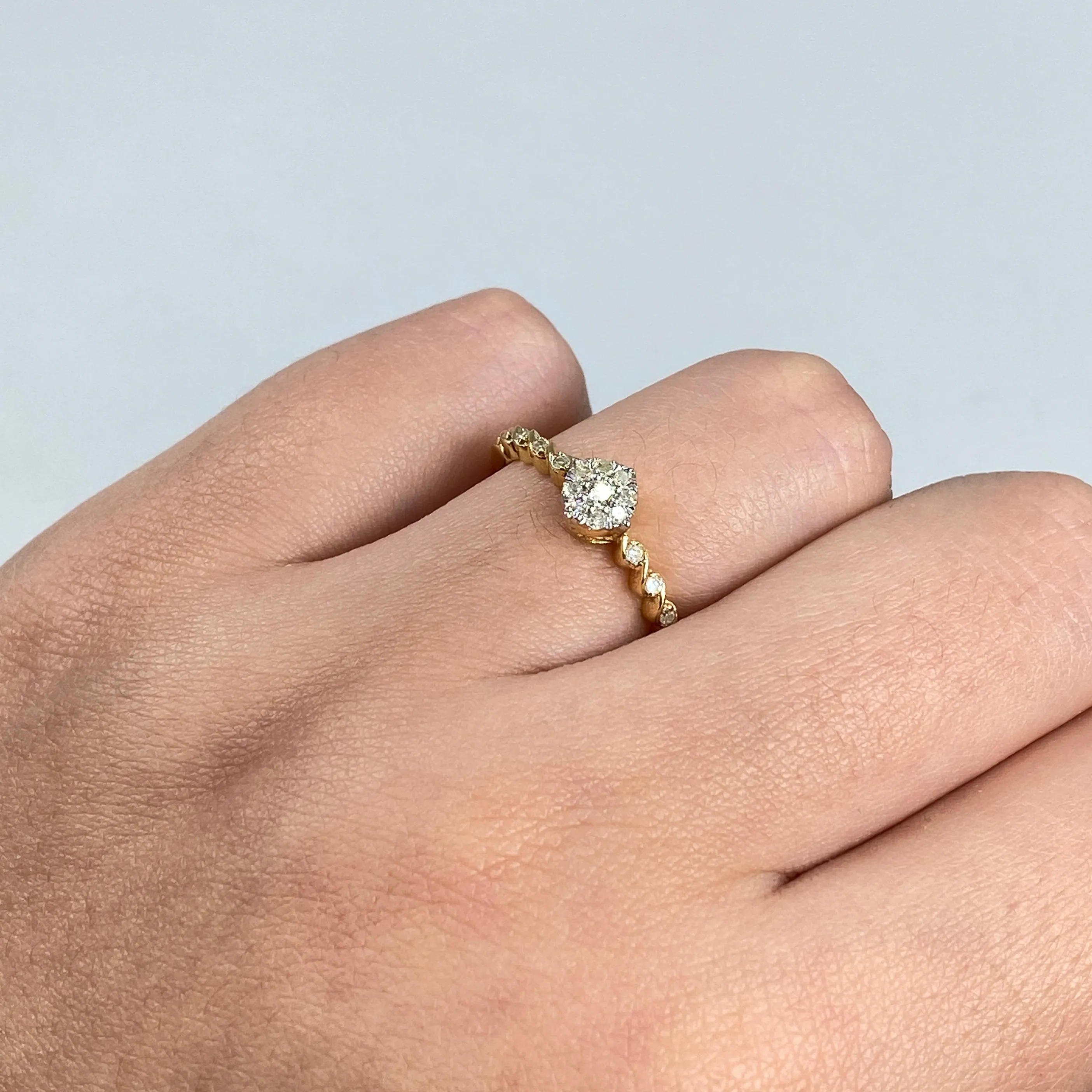 14K Diamond Eternal Engagement Ring