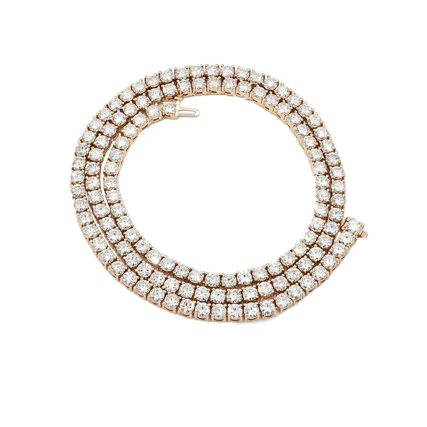 14k Gold Diamond Tennis Chain 4 MM 23.36 CTW