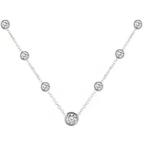 14k Gold Round Diamond By The Yard Necklace (0.85.ct.tw)