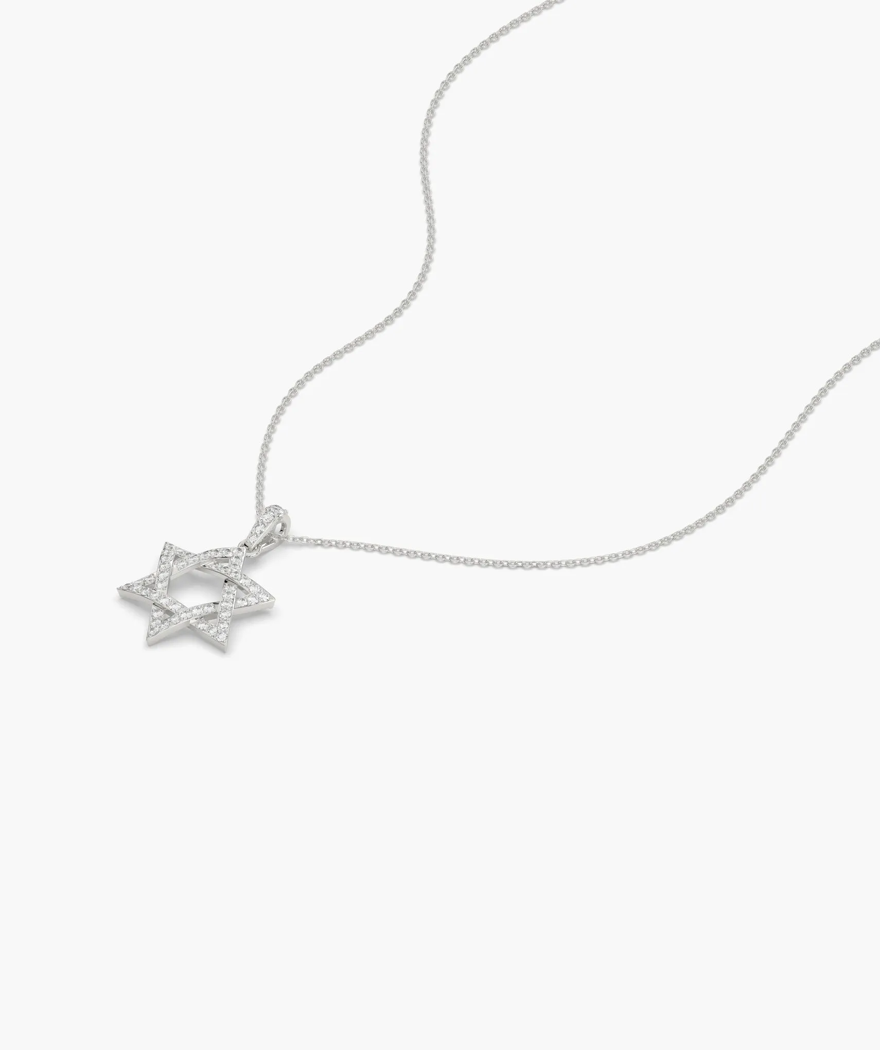 14K Gold Star of David Pendant