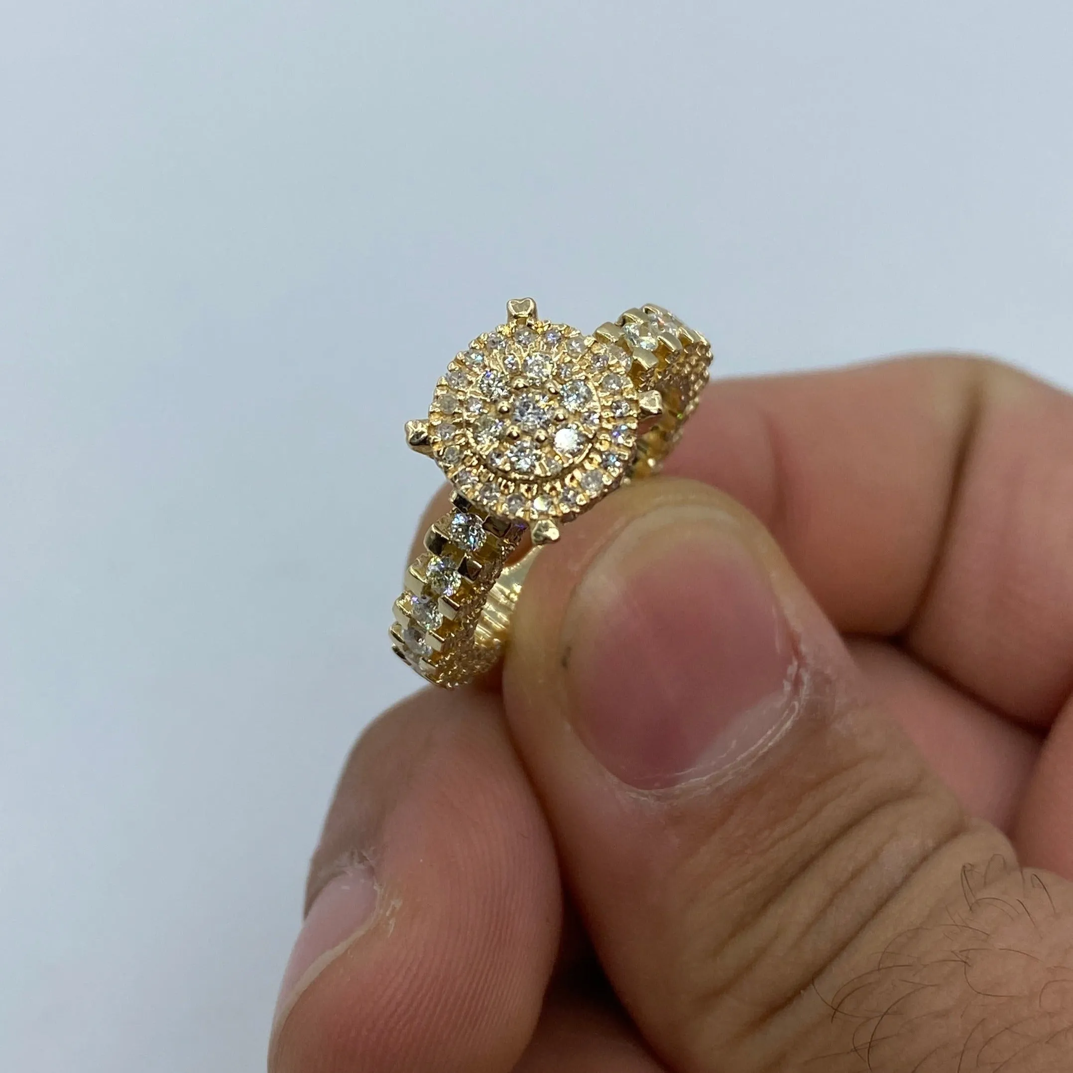 14K Jumbo Diamond Engagement Ring