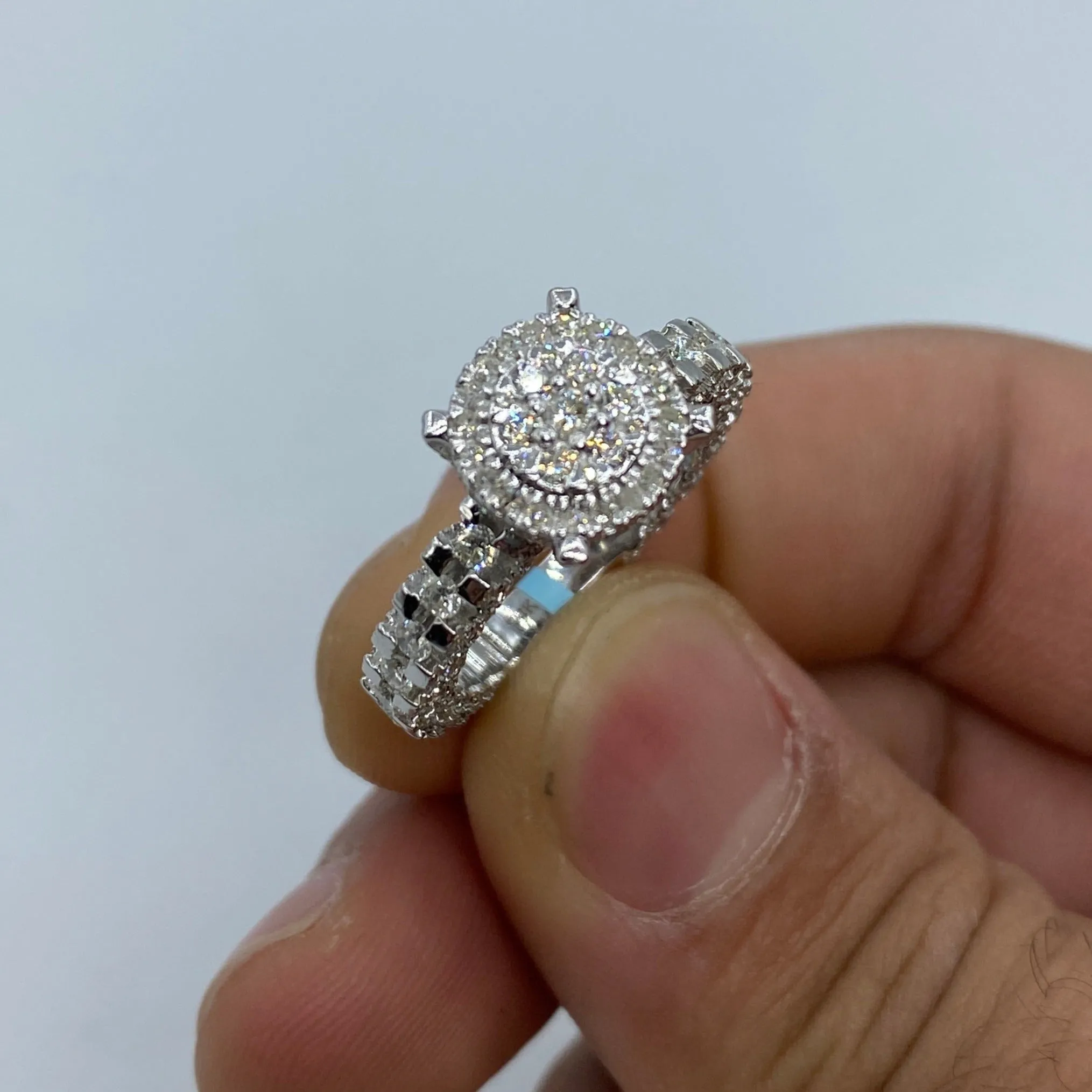 14K Jumbo Diamond Engagement Ring