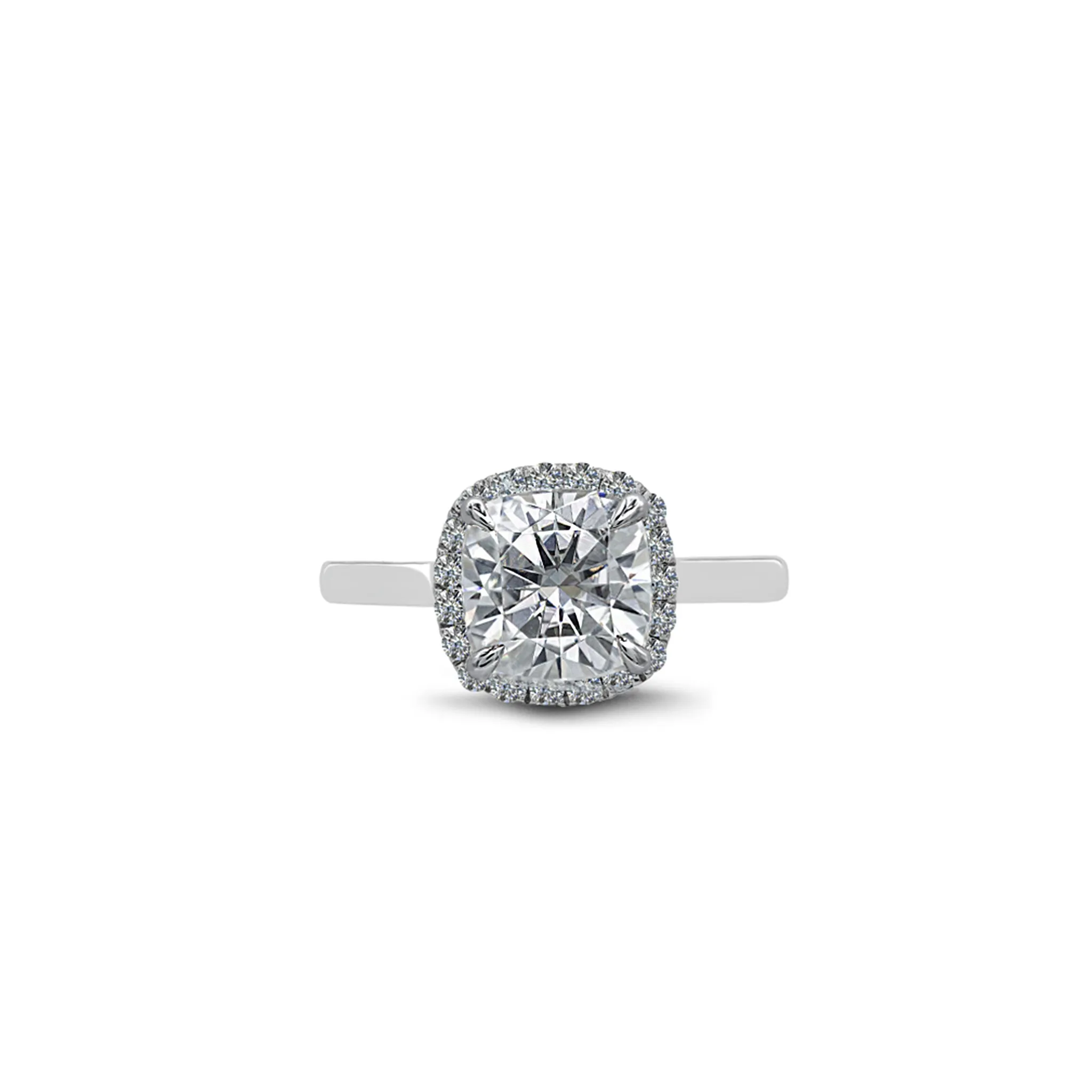 14K Solid Moissanite Ring