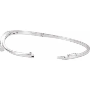 14K White 3/4 CTW Diamond Journey 6.5" Bracelet