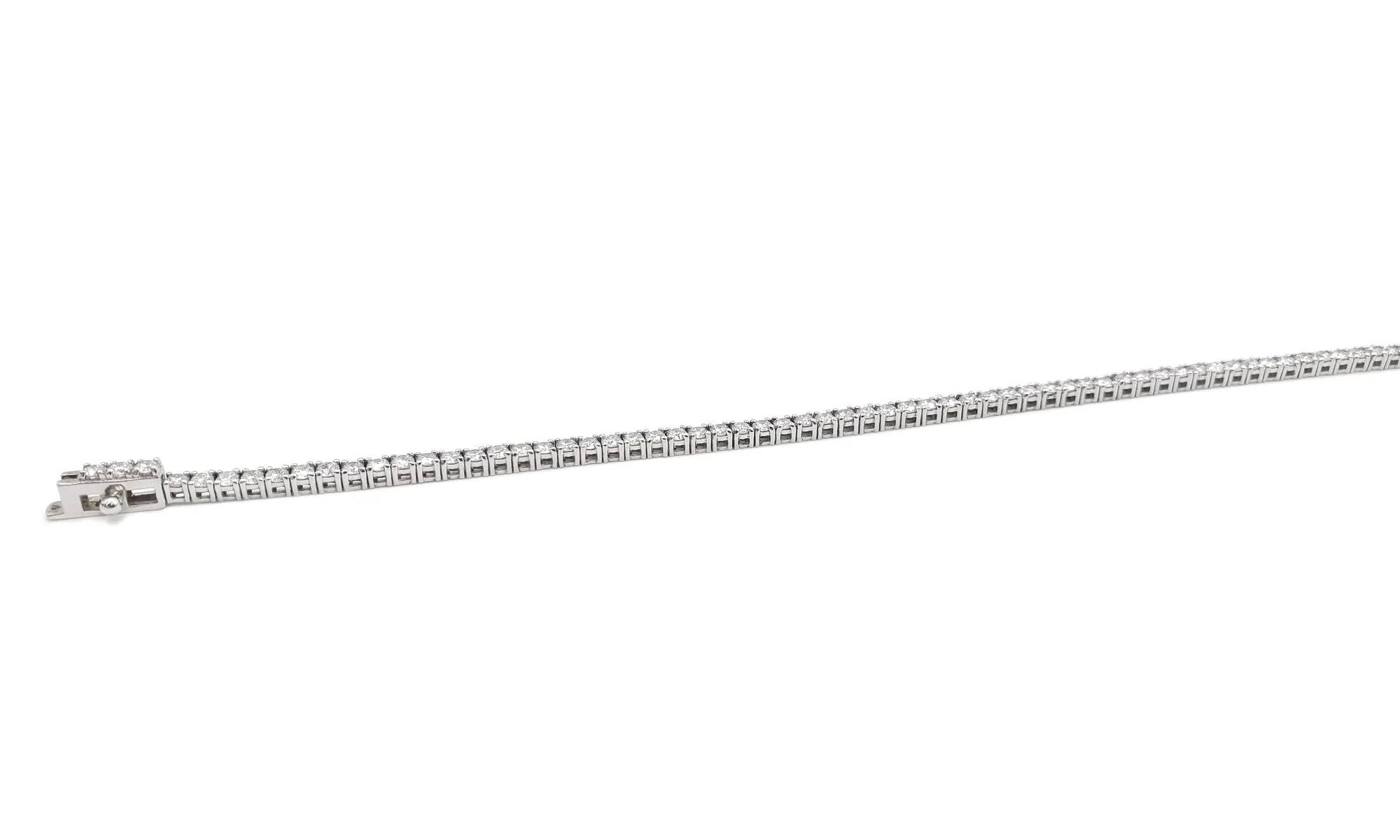 14K White Gold Diamond Tennis Bracelet, 2.75ctw, 7.25g
