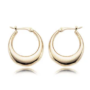 14K Yellow Hoop Earrings