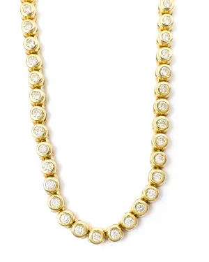 18k Gold Diamond Tennis Necklace