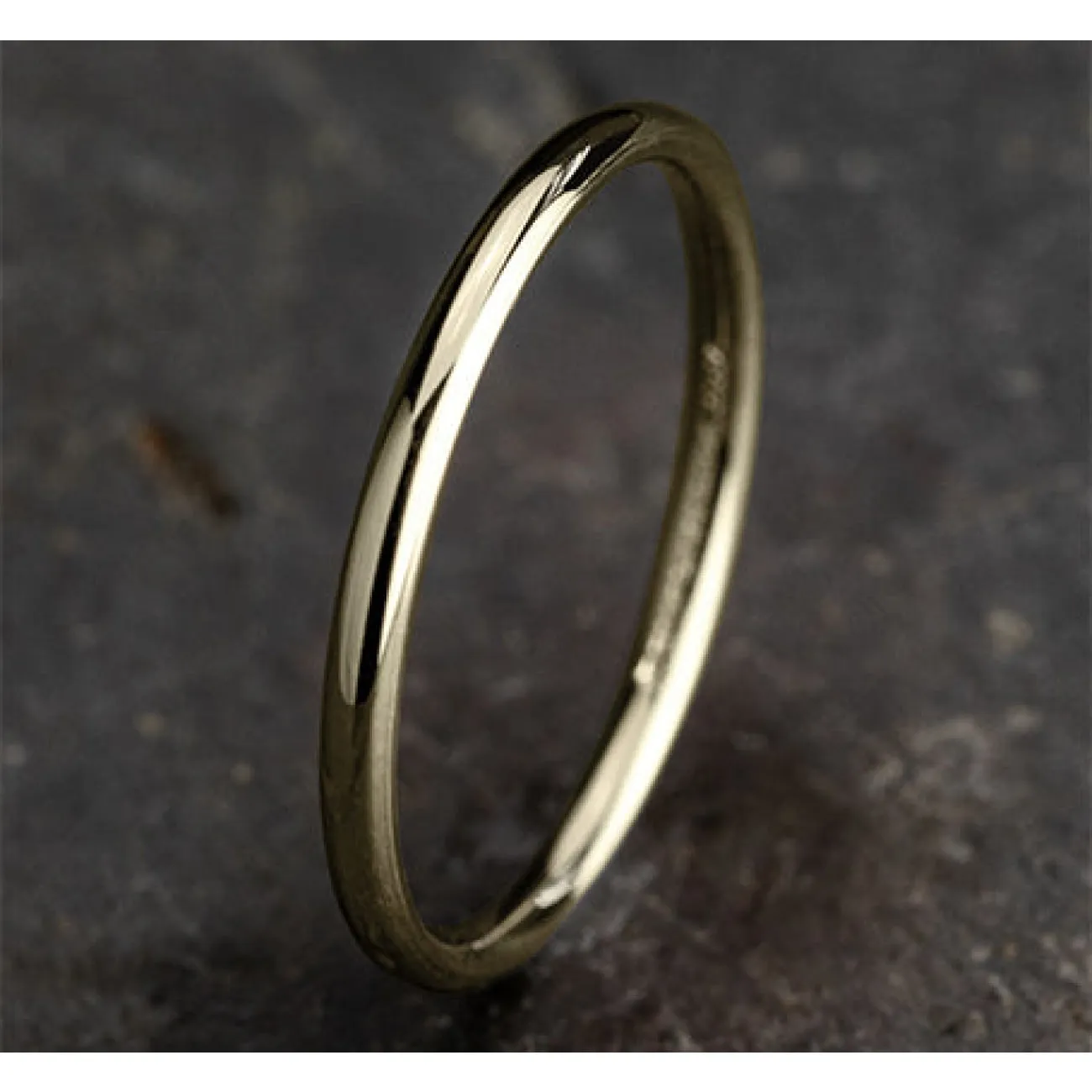 18K Yellow Gold Regular Dome Comfort Fit 2.0 Wedding Band Ring