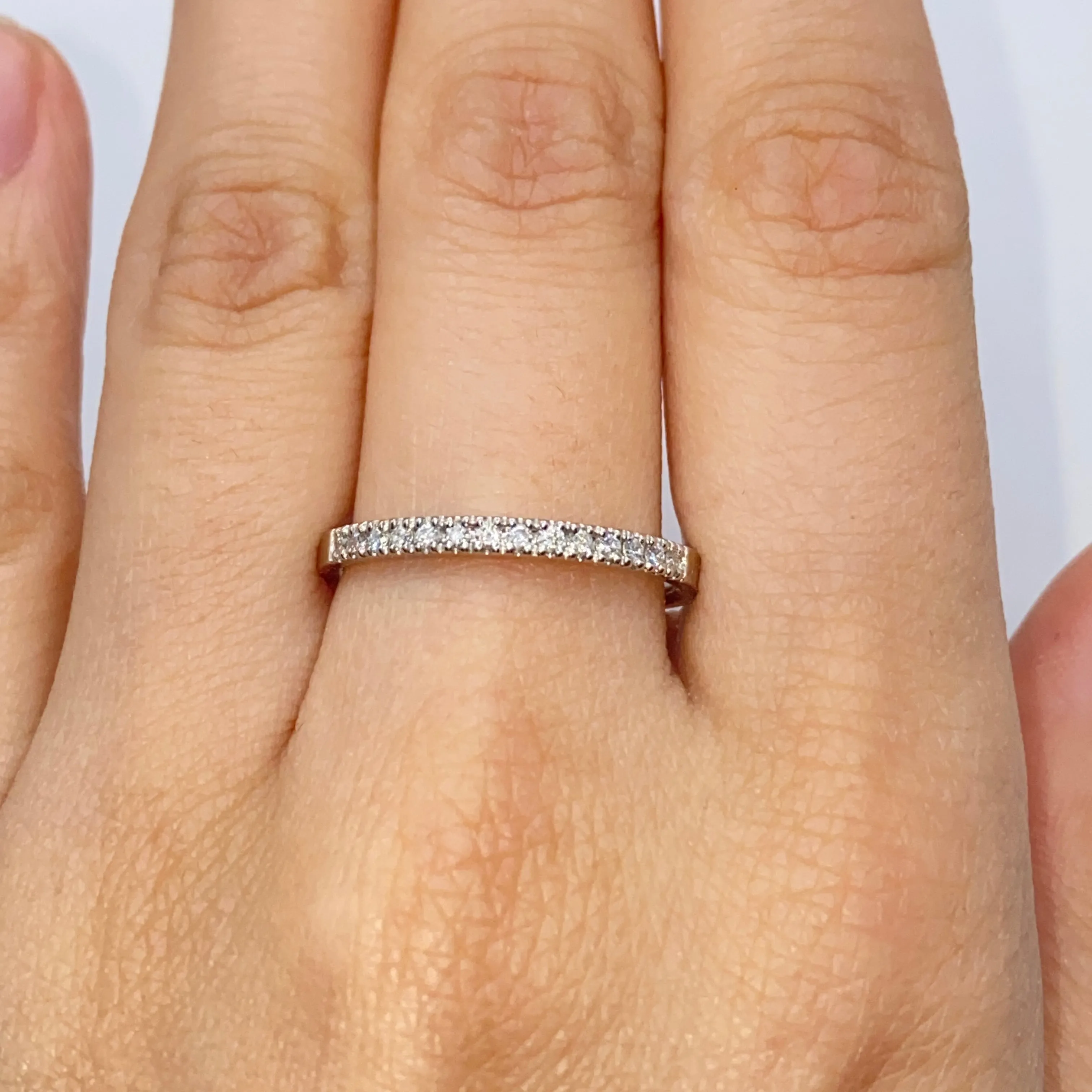 2.2MM Platinum Diamond Band Ring