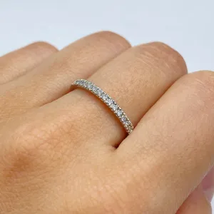 2.2MM Platinum Diamond Band Ring
