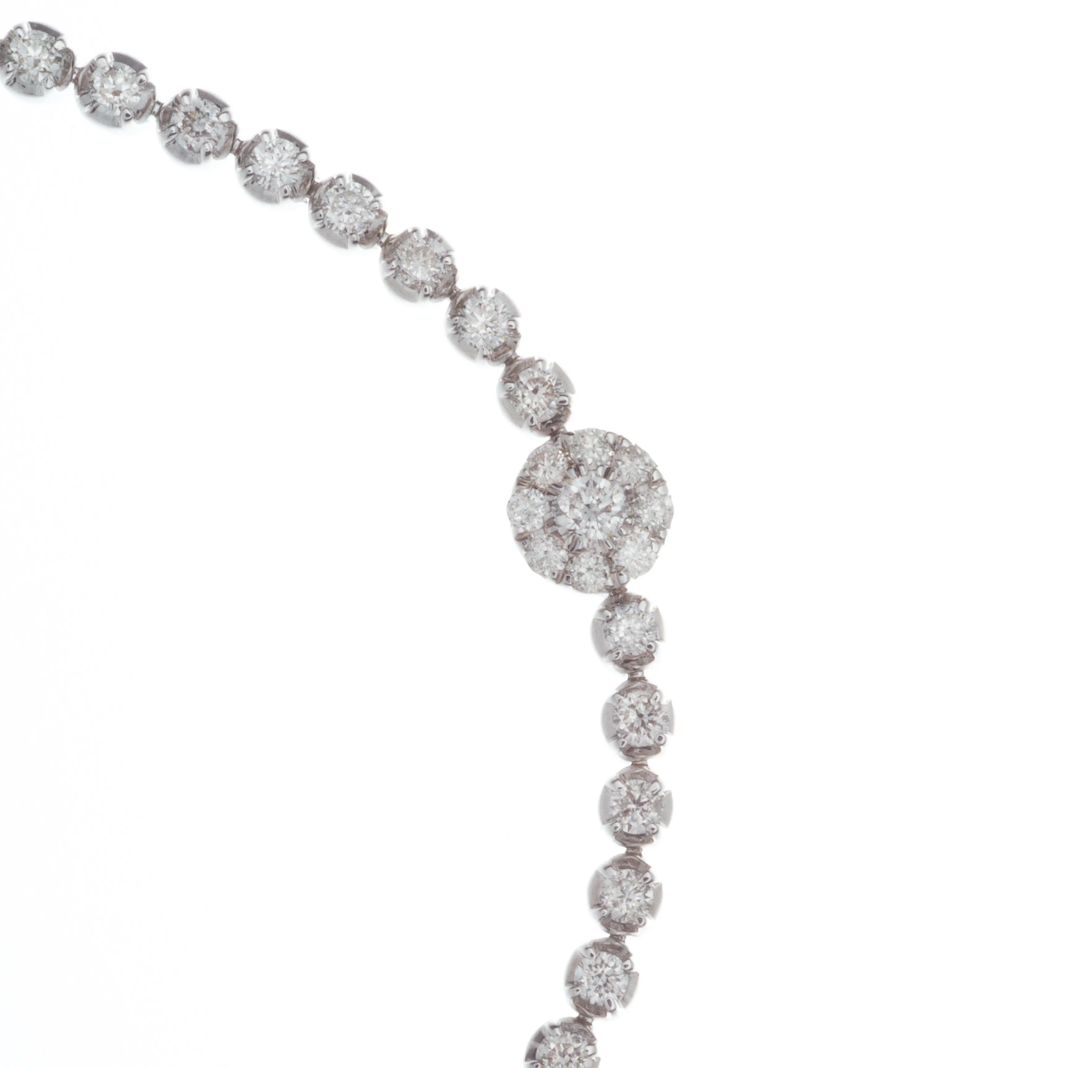 2ct 14k White Gold Diamond Bracelet