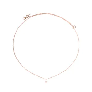 2mm Diamond Pendant Necklace