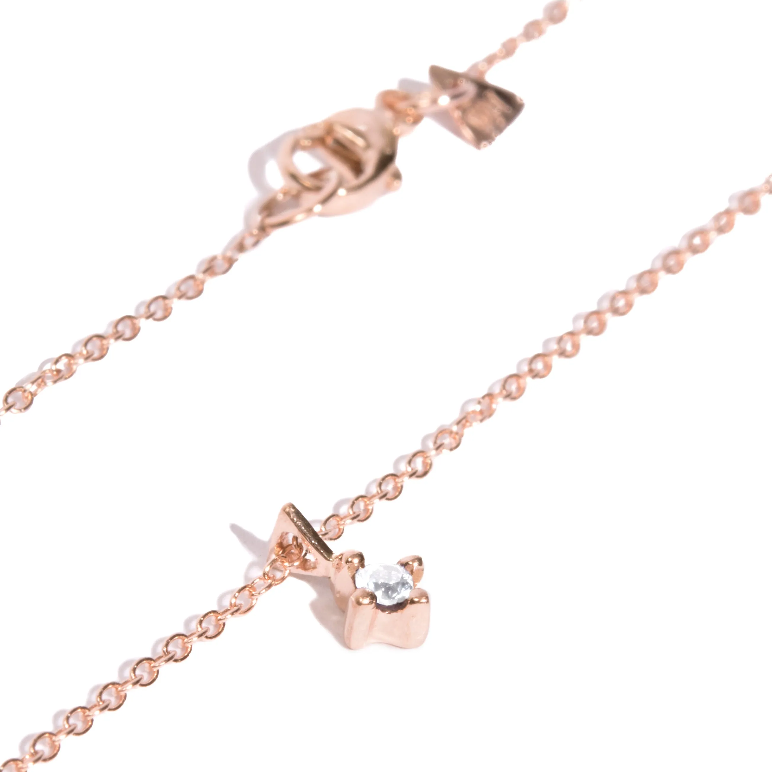 2mm Diamond Pendant Necklace