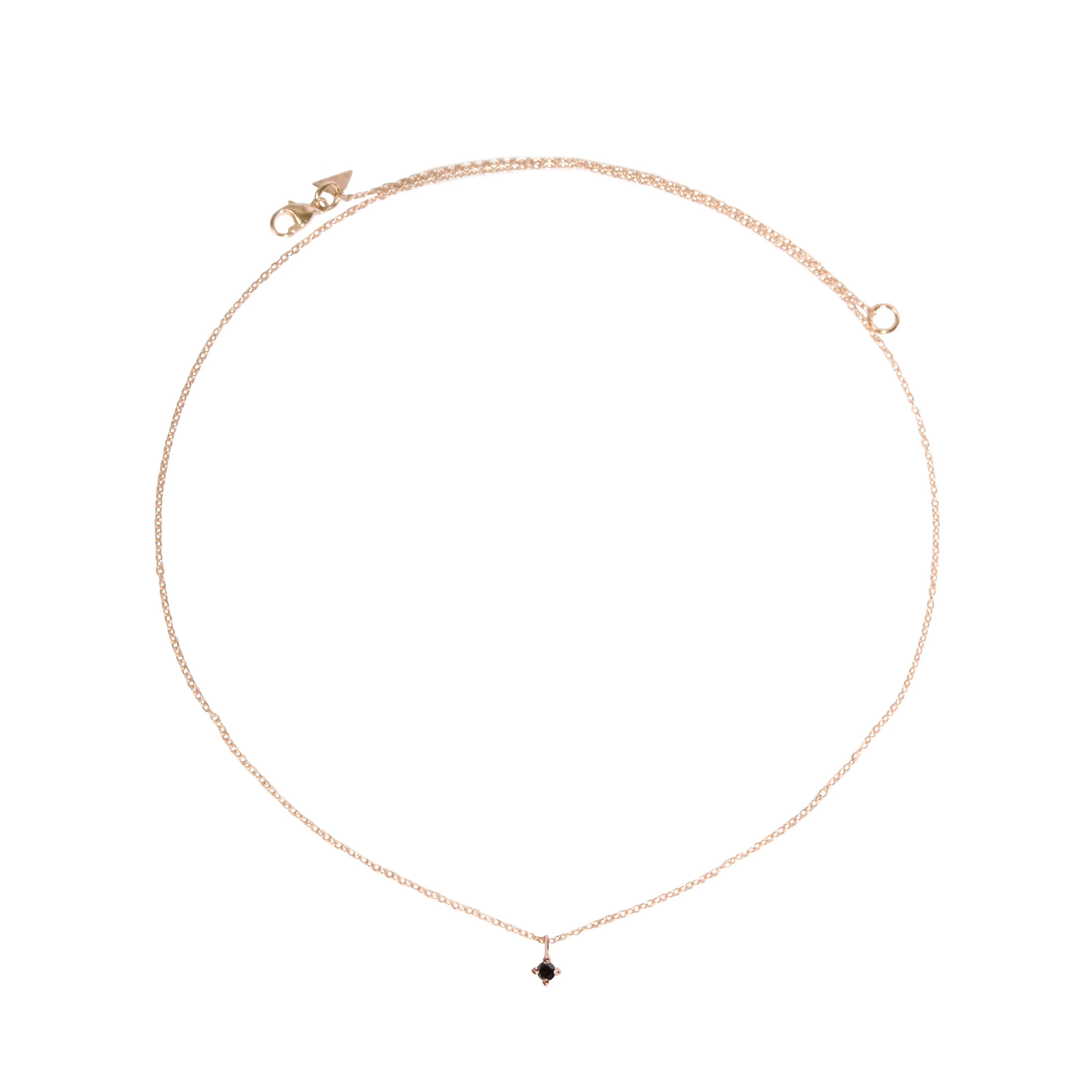 2mm Diamond Pendant Necklace