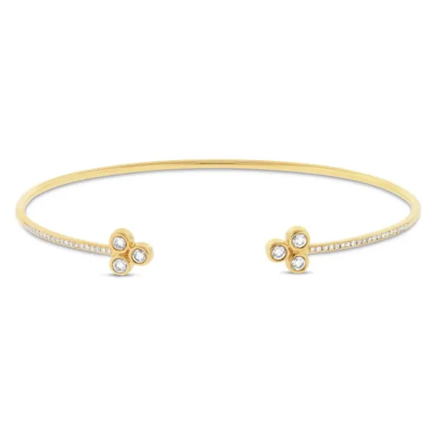3 Leaf Clover Bangle