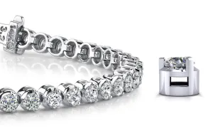 3 Prong Dreams Lab-Grown Diamond Tennis Bracelet with 2.11 ct.(finished) 2mm
