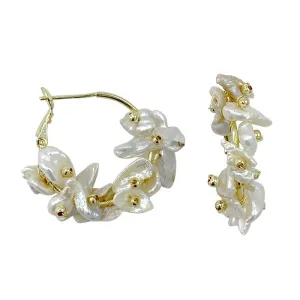 333-01-G | KESHI HOOP EARRINGS ON GOLD