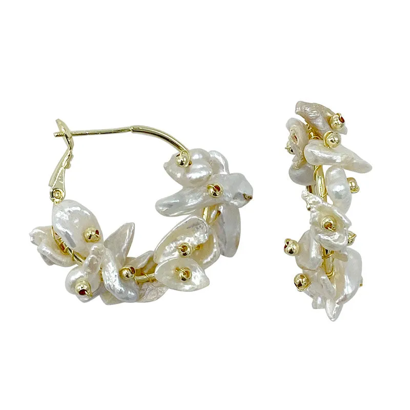 333-01-G | KESHI HOOP EARRINGS ON GOLD