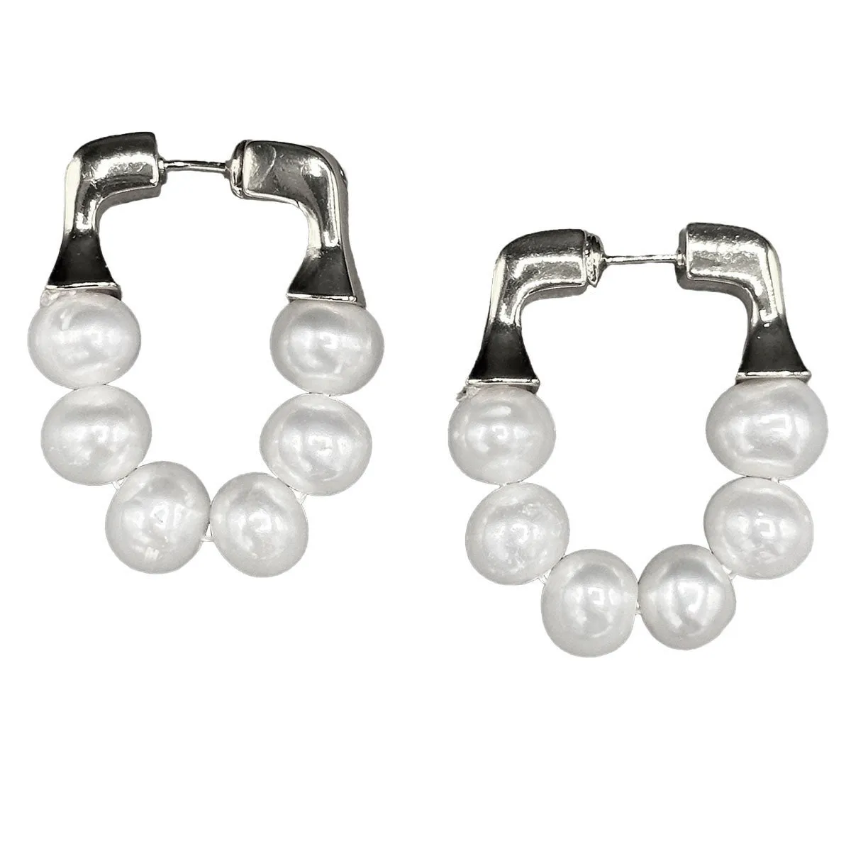 348-01-S | CONTEMPORARY HOOPS ON SILVER