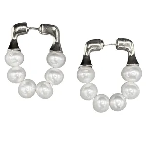 348-01-S | CONTEMPORARY HOOPS ON SILVER