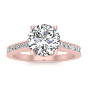 3/4ctw Diamond Engagement Ring in 10k Roes Gold (J-K, I2-I3)