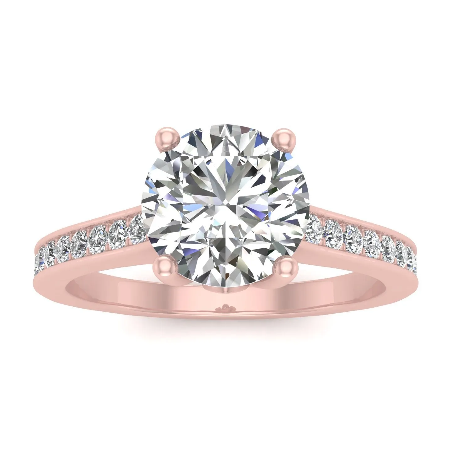 3/4ctw Diamond Engagement Ring in 10k Roes Gold (J-K, I2-I3)