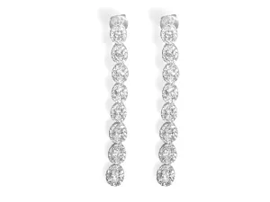 4.06ctw Diamond Drop Fancy Earrings