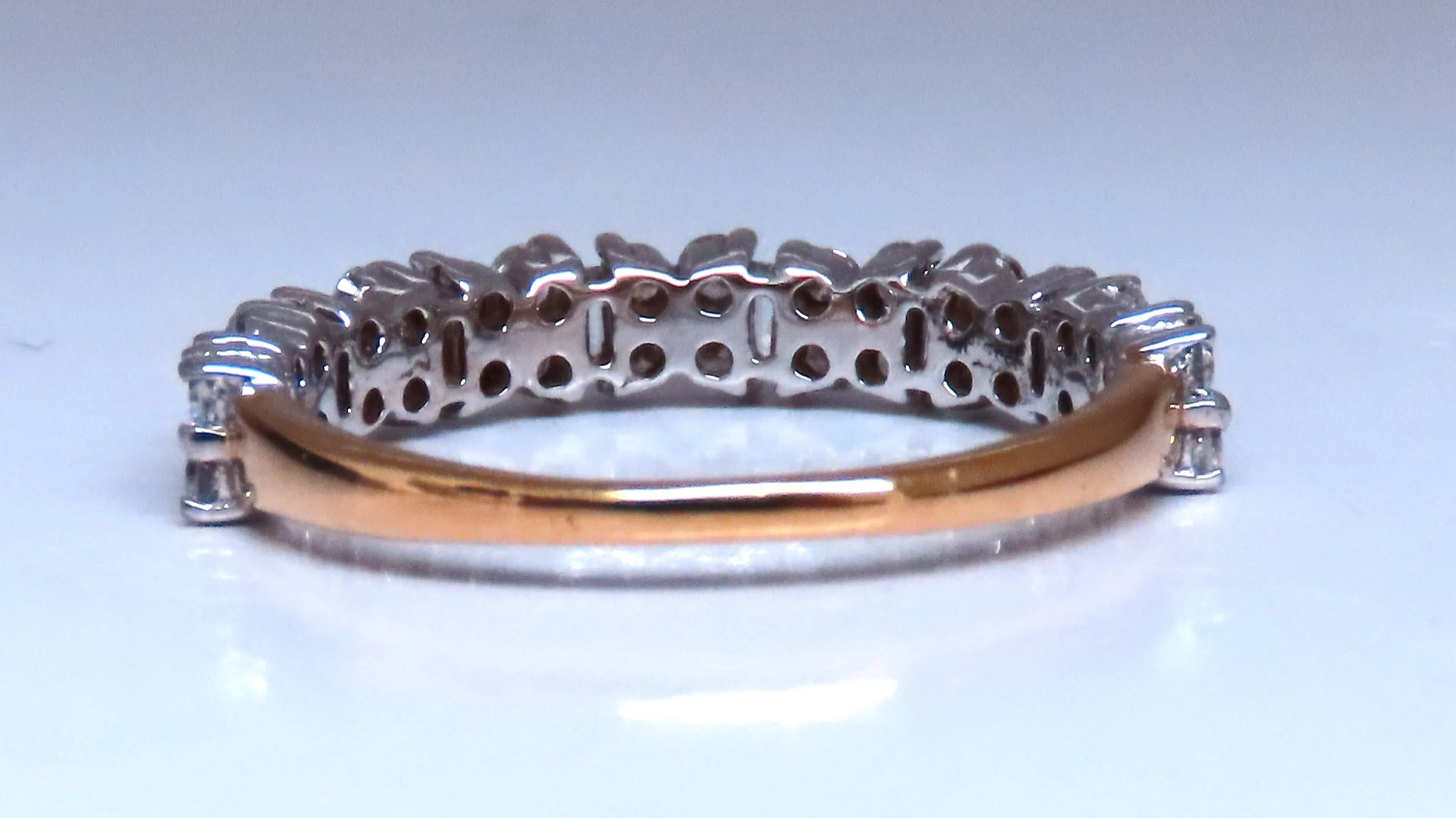 .75ct Natural Baguette & Round Diamonds Bank 18kt Flat REf:12290