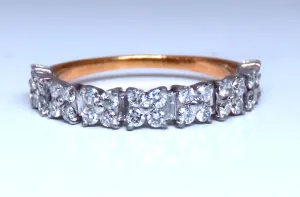 .75ct Natural Baguette & Round Diamonds Bank 18kt Flat REf:12290