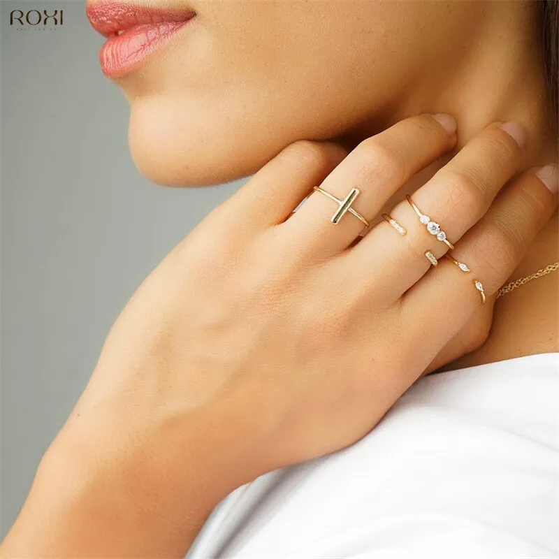 925 Sterling Silver Rings for Women Adjustable Size