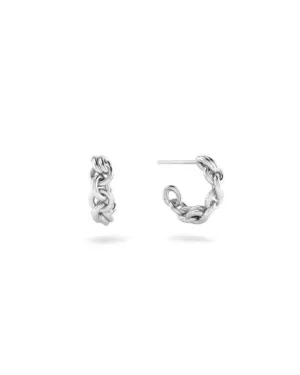 9MM FUSED SERPENS EARRINGS SS (PAIR)