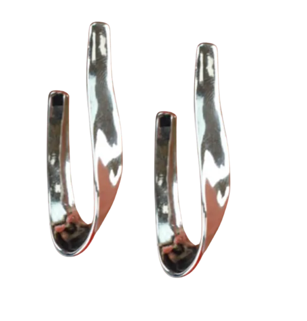 Abstract Hoop Earrings