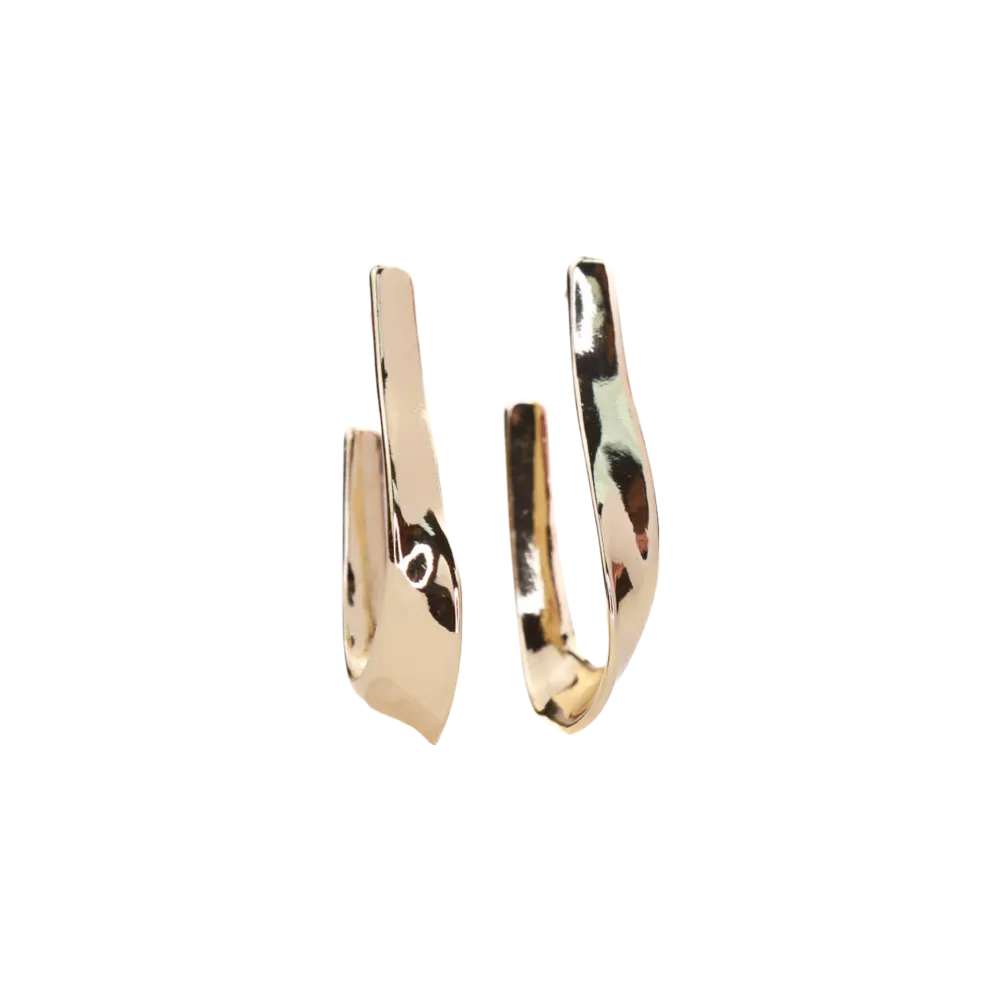 Abstract Hoop Earrings