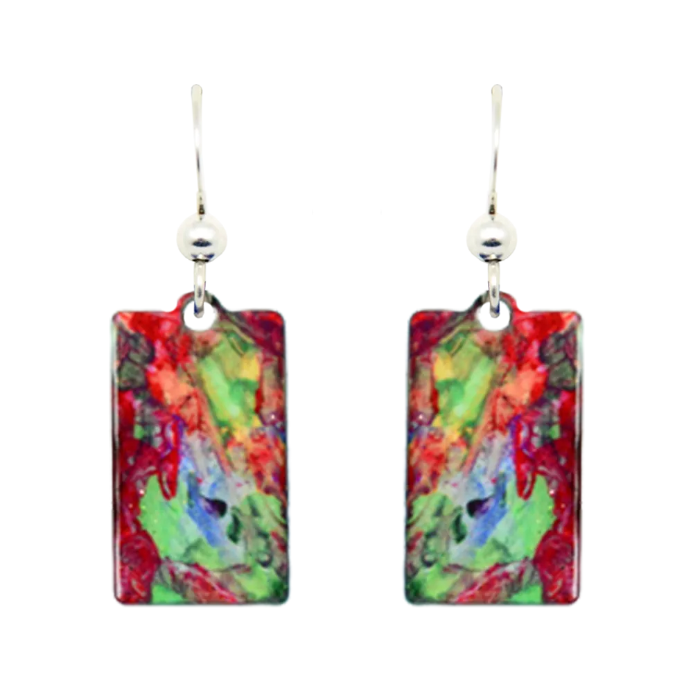 Alaso Rectangle Earrings #1744 by d'ears