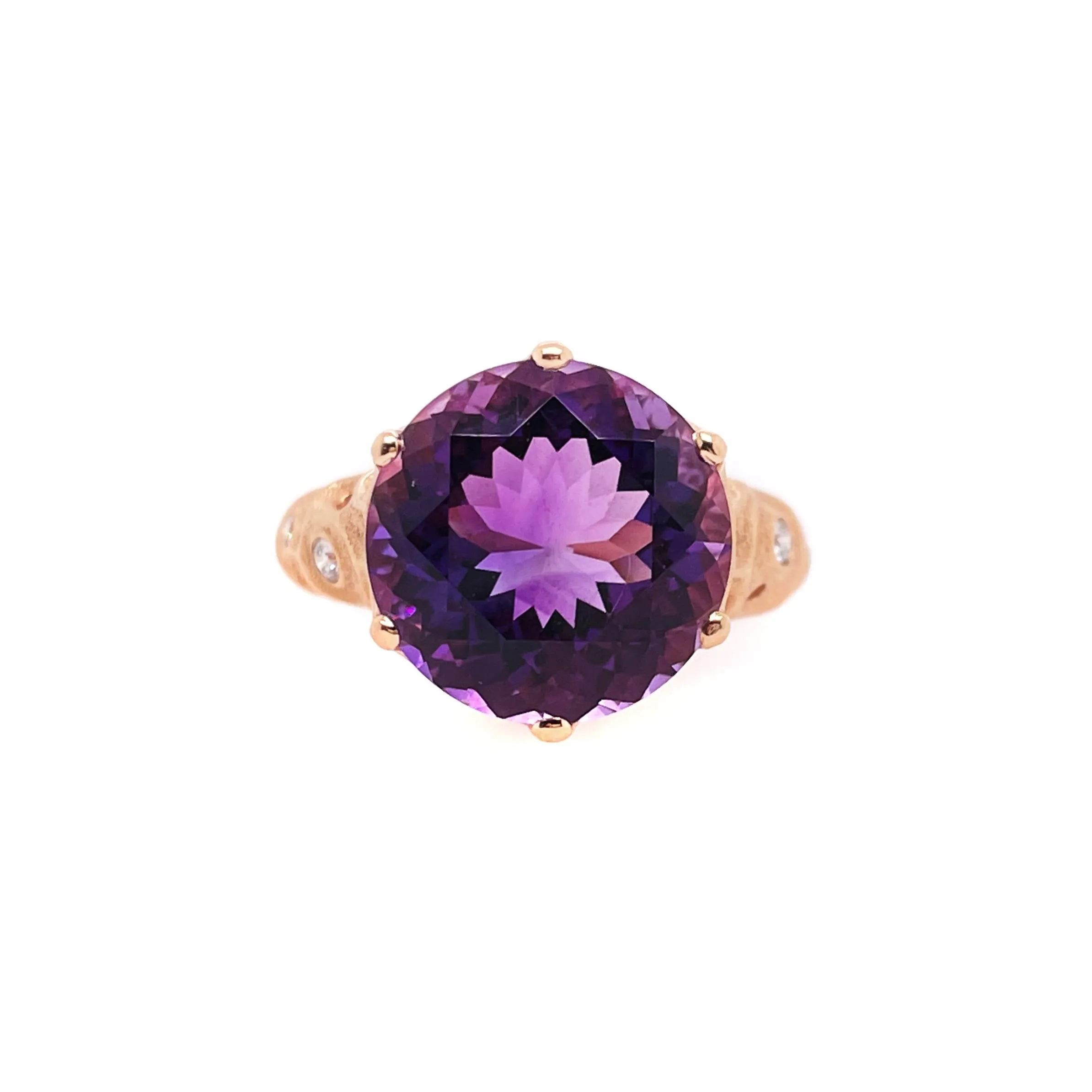 Amethyst and Diamond Ring