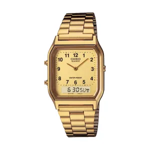 Analogue Digital Retro Champ Dial Watch - Gold