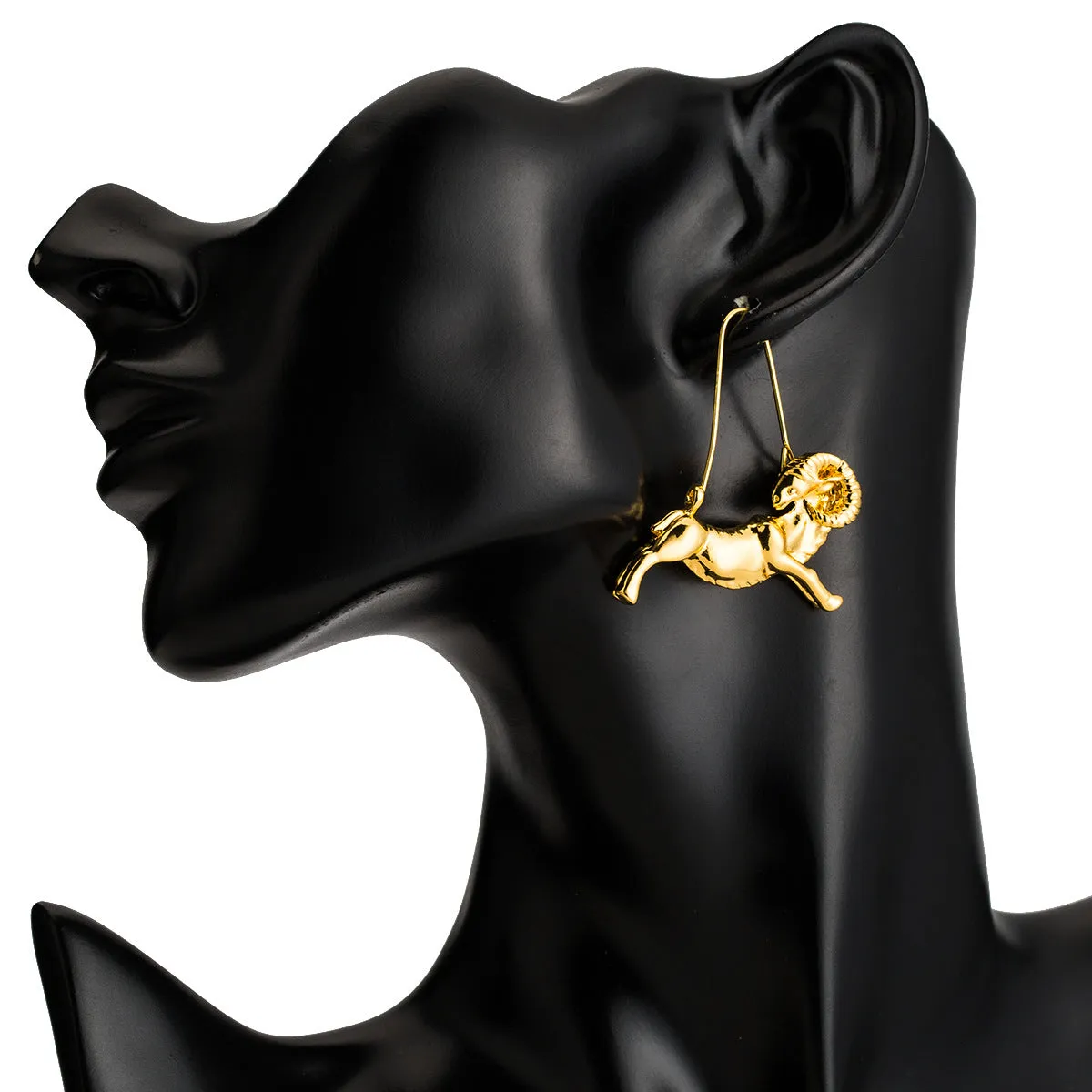 Aries artistic earrings (The ram)
