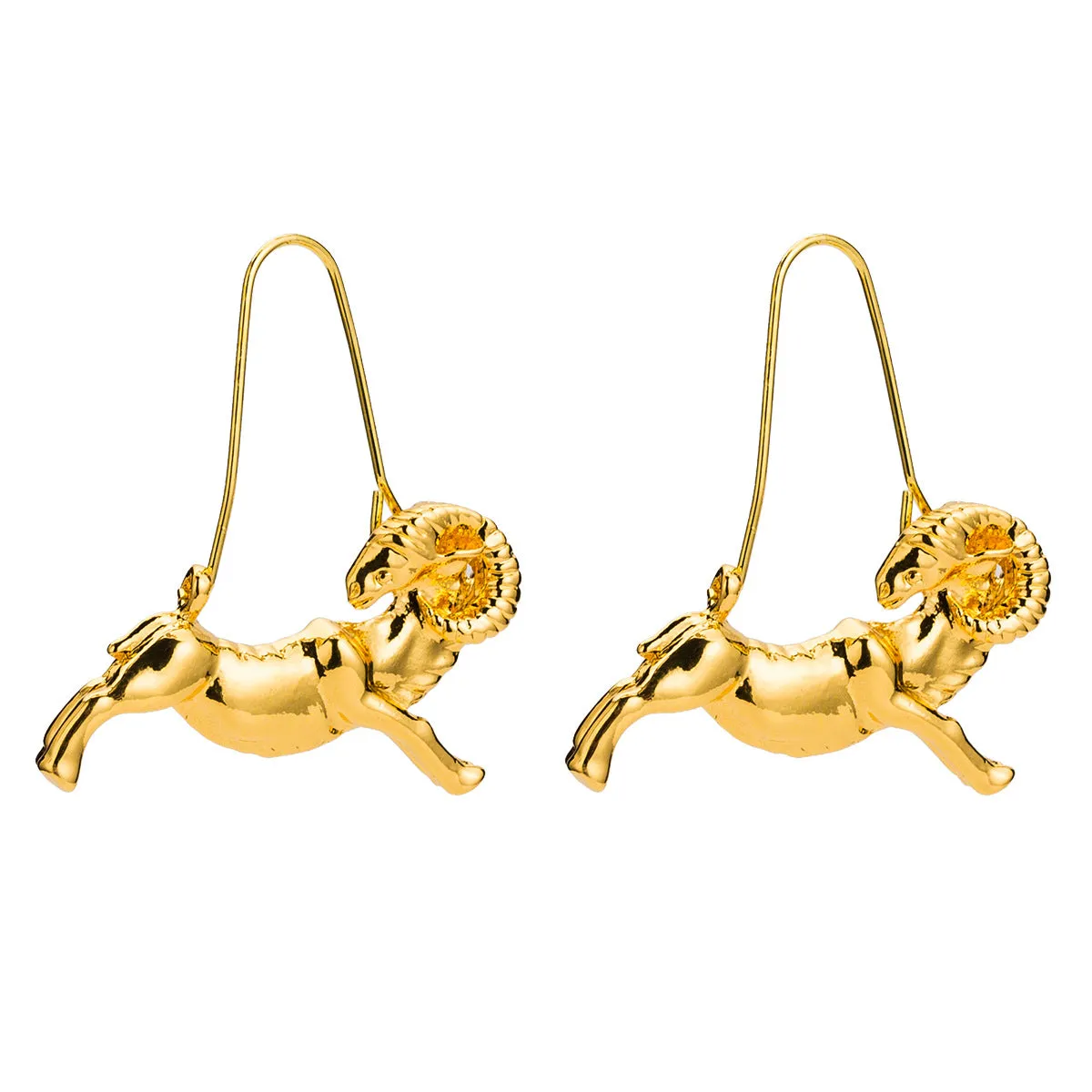 Aries artistic earrings (The ram)